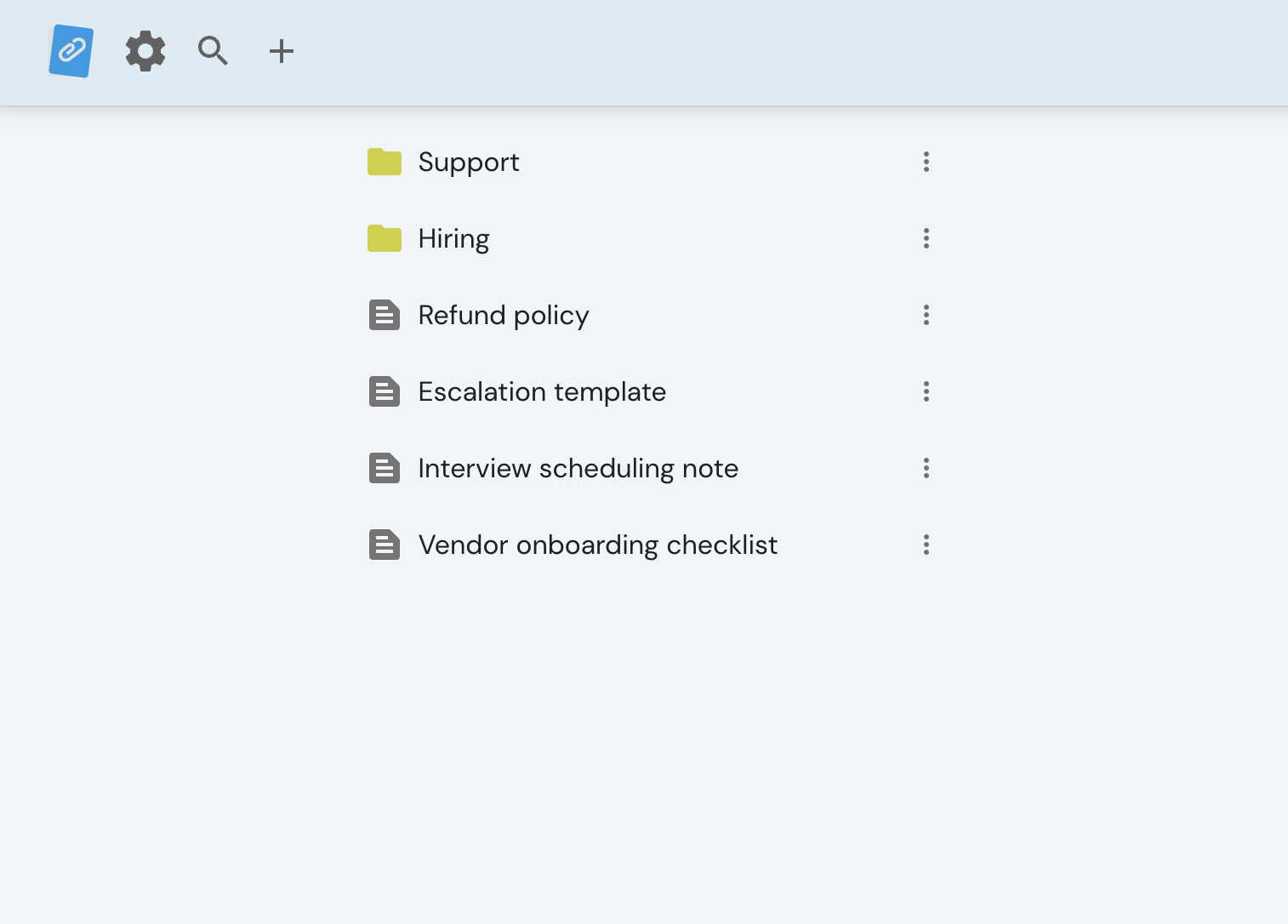 Permanent Clipboard extension popup — light theme